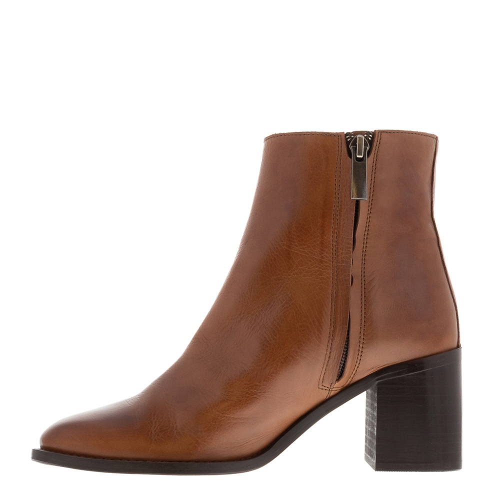 Tan leather ankle boots uk sale